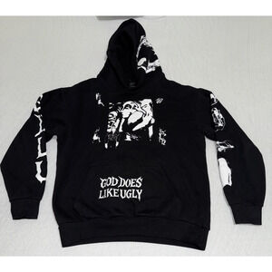 JID Three Letters Ransom Tour 2024 Hoodie Black XL Hip Hop Rap Sweatshirt Rare